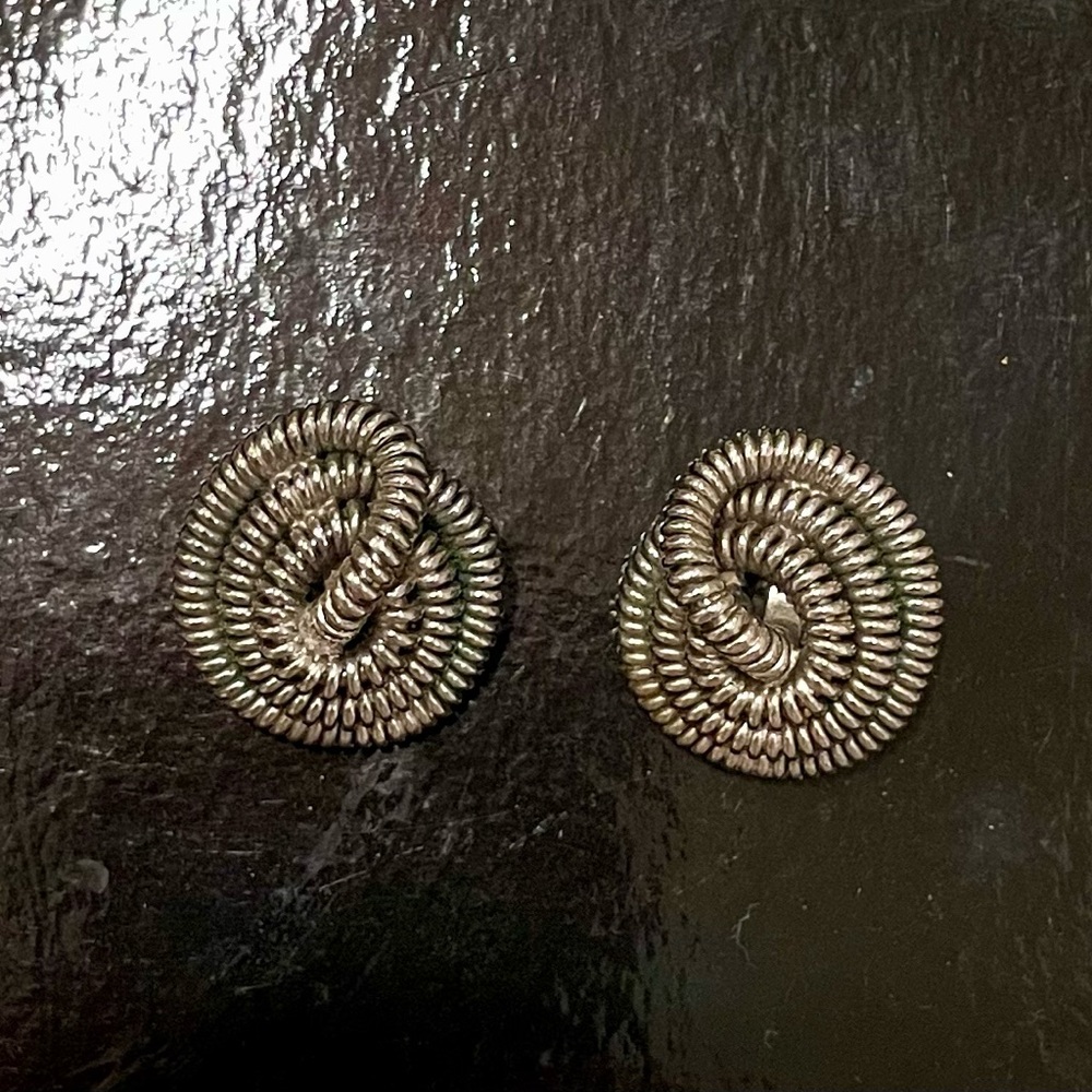Bergere vintage clip on earrings.